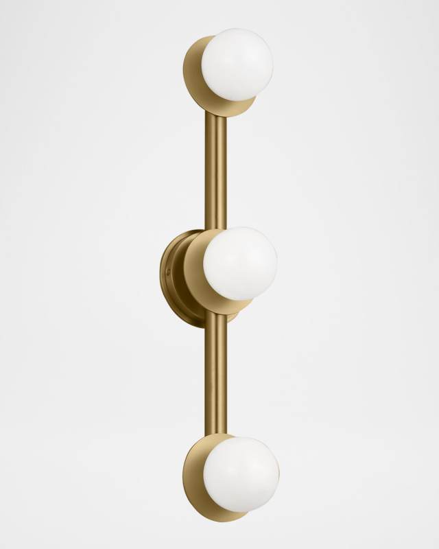 Nodes 3-Light Large Vanity Light by Kelly Wearstler, 32"